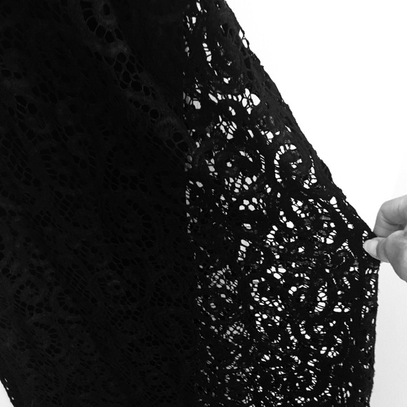 Sophie Sitbon Paris ♥️Long Black Crochet Mermaid Style Long Gorgeous Dress 38 - Picture 10 of 16